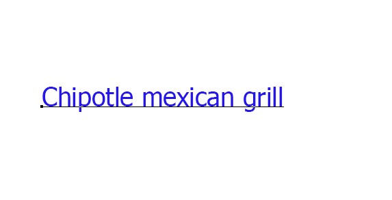 Chipotle mexican grill