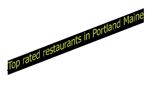 Top rated restaurants in Portland Maine