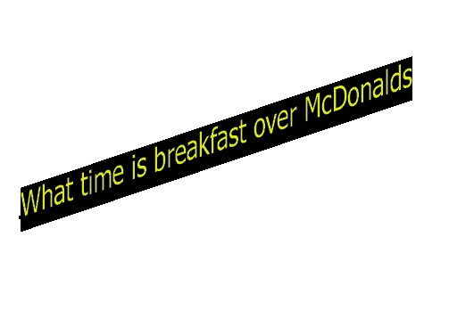 What time is breakfast over McDonalds