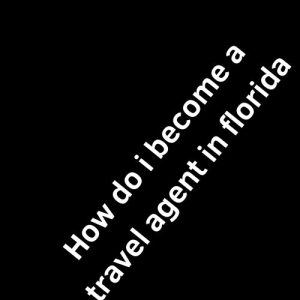 How do i become a travel agent in florida