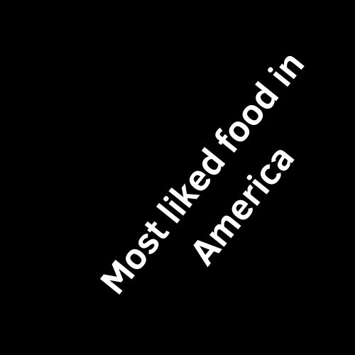 Most liked food in America