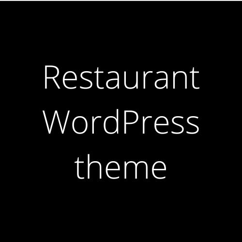 Restaurant WordPress theme