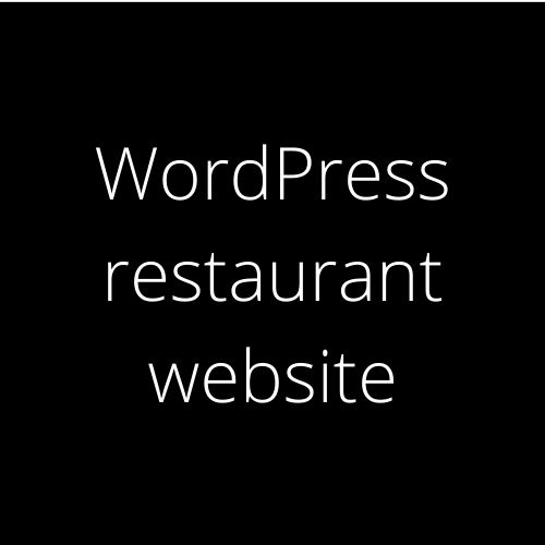 WordPress restaurant website