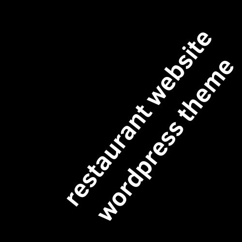 restaurant website wordpress theme