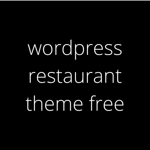 wordpress restaurant theme free