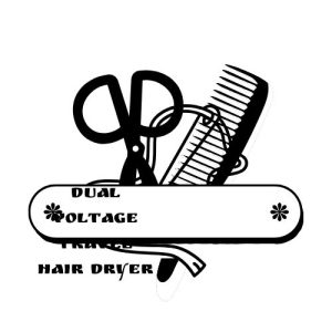 Dual voltage travel hair dryer